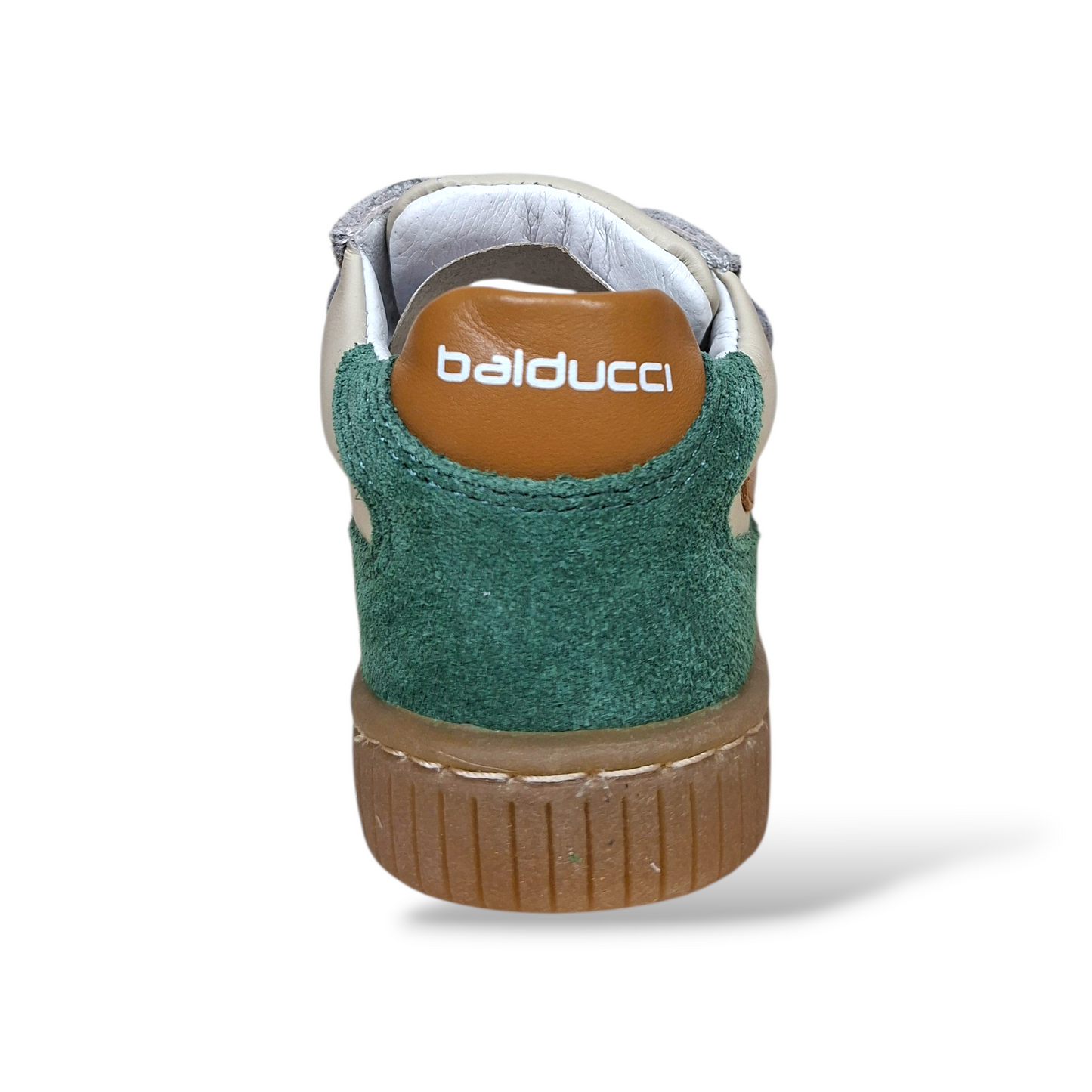 Calzature primi passi Balducci Cita verde beige camel velcro - Scarpetteria Gica Trani
