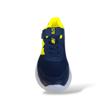 scarpe-bambino-new-balance-578-blue-giallo-velcro-laccio-elastico-scarpetteria-gica-trani
