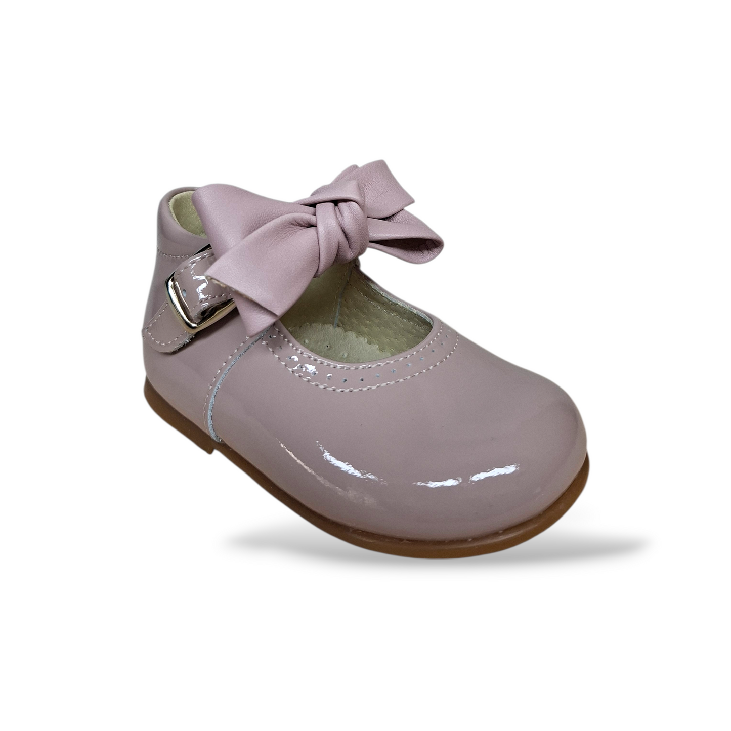 scarpe-primi-passi-bambina-panyno-cipria-vernice-fiocco-estraibile-scarpetteria-gica-trani
