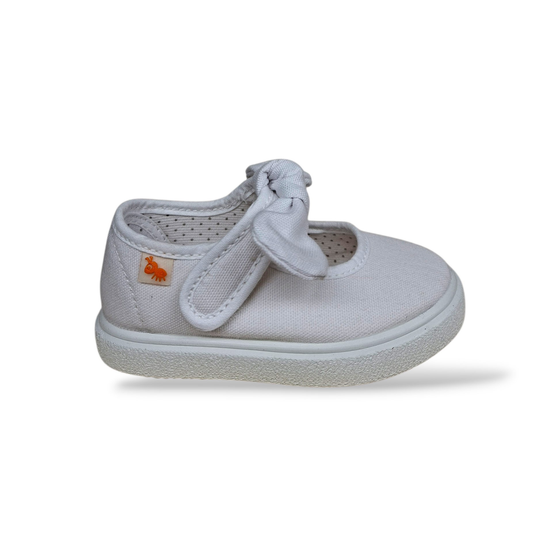 Ballerine-bambina-bianco-tela-VUL-LADI-velcro-scuola-Scarpetteria-Gica-Trani
