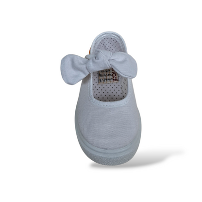 Scarpe-scuola-bambina-bianco-tela-VUL-LADI-casual-eleganti-Scarpetteria-Gica-Trani
