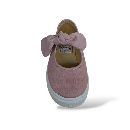 Scarpe-scuola-bambina-cipria-tela-VUL-LADI-casual-eleganti-Scarpetteria-Gica-Trani
