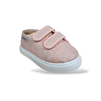 Scarpe-bambina-cipria-rosa-glitter-VUL-LADI-casual-Scarpetteria-Gica-Trani
