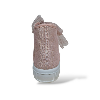Sneakers-cipria-lacci-tulle-bambina-ragazza-taglia-24-39-Scarpetteria-Gica-Trani
