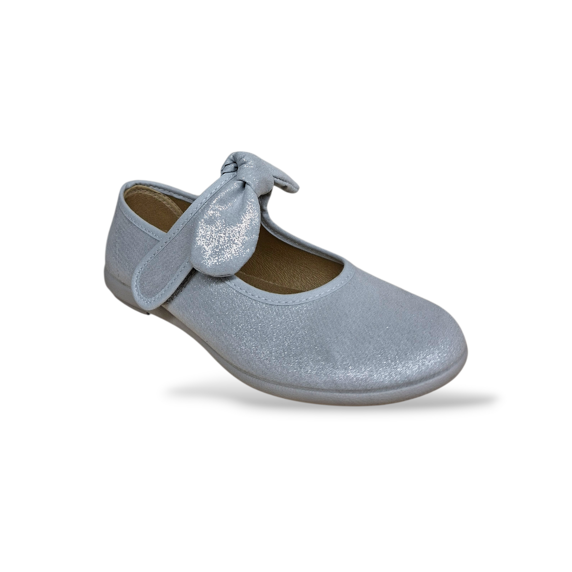 Scarpe-bambina-argento-ballerine-VUL-LADI-matrimonio-comunione-Scarpetteria-Gica-Trani
