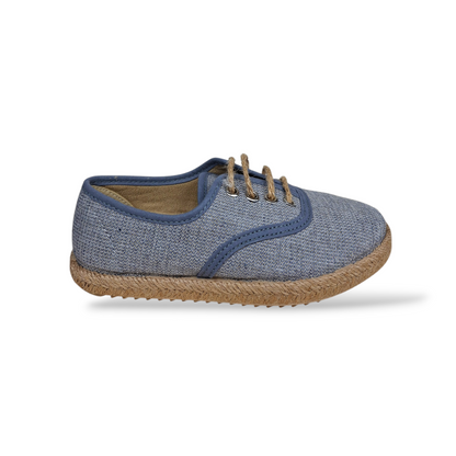 Sneakers-bambino-jeans-beige-VUL-LADI-laccio-corda-scuola-Scarpetteria-Gica-Trani
