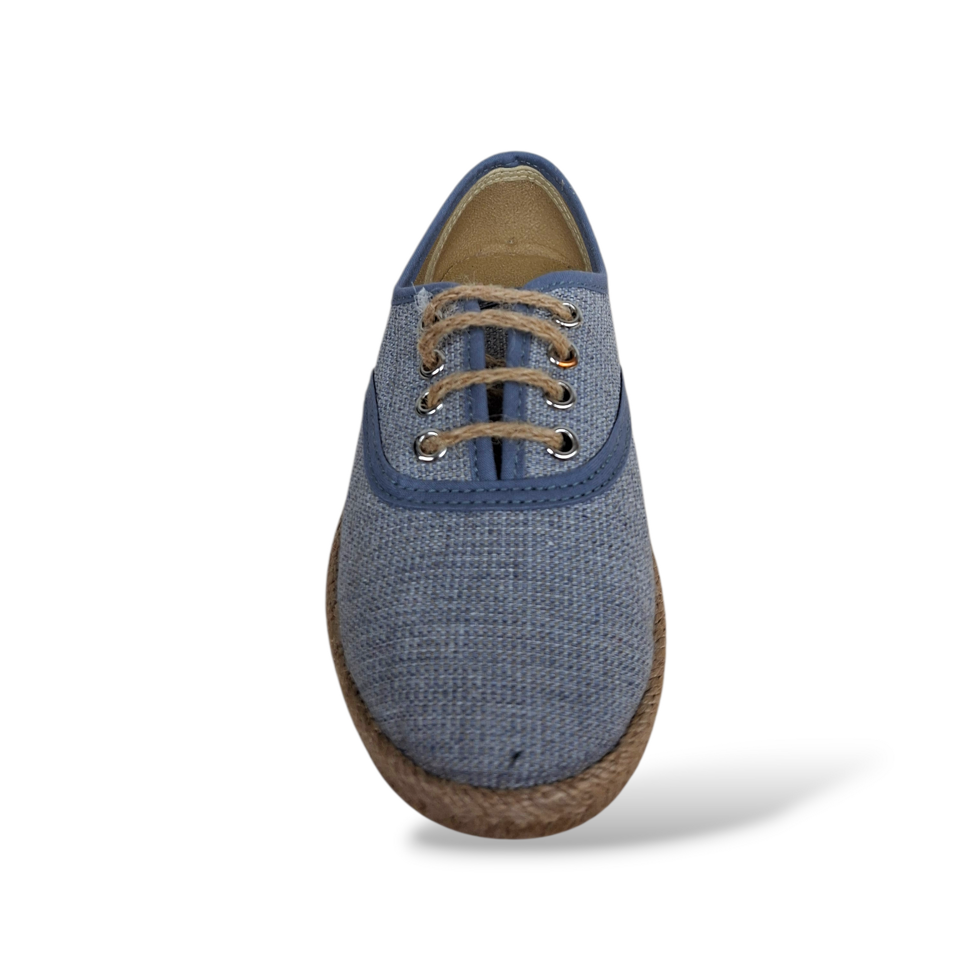 Scarpe-scuola-bambino-jeans-beige-VUL-LADI-suola-effetto-corda-Scarpetteria-Gica-Trani
