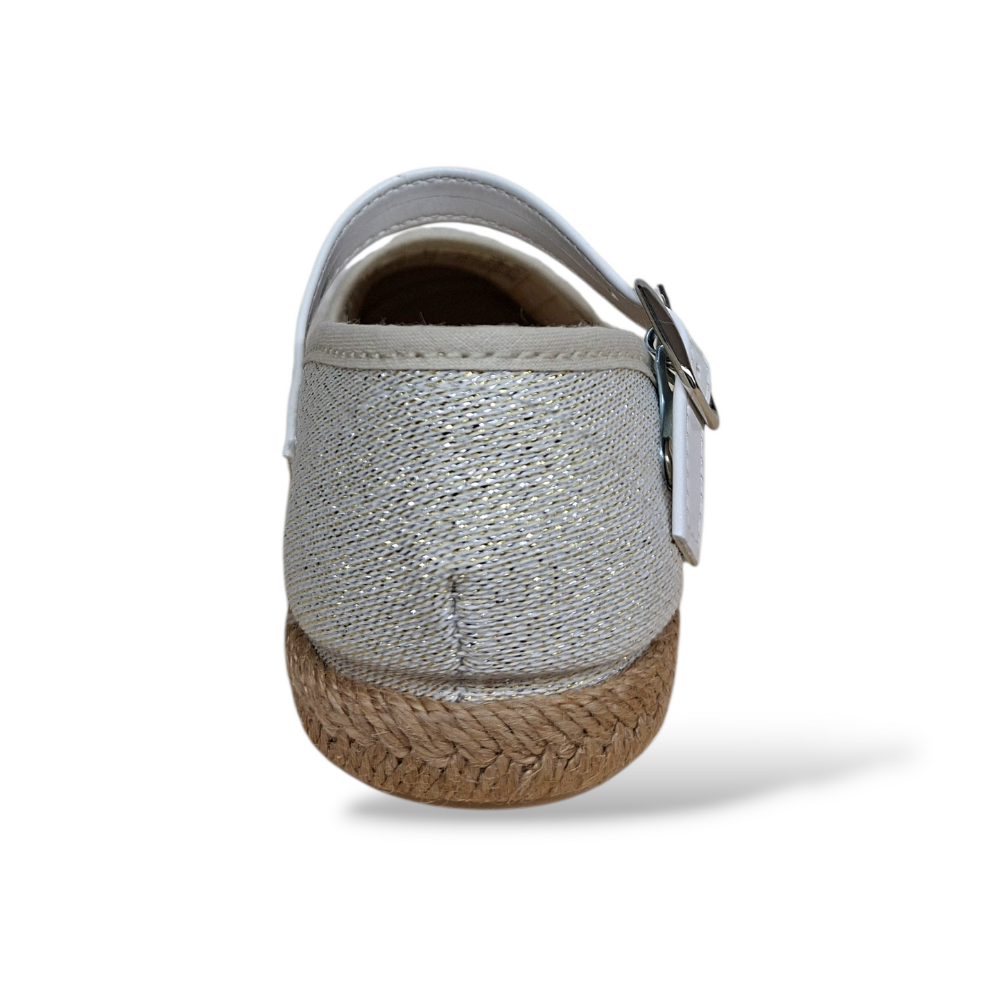 Espadrillas-bianco-beige-fibbia-bambina-ragazza-taglia-24-37-Scarpetteria-Gica-Trani
