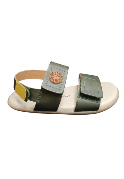 Sandalo bambino Gioseppo Lenroot kaki pelle velcro comfort elegance