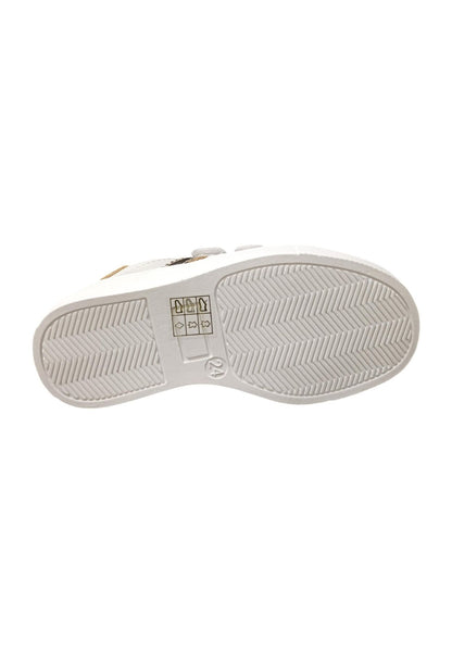 Scarpe sneakers Bambine e ragazze balducci BUTTER  bianco-oro velcro