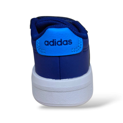 adidas-grand-court-ki7187-sneakers-bambini-blue-azzurro-velcro-strappo-scuola-passeggio-tempo-libero-gioco-back-to-school-comoda-stabile-versatile-classica-essenziale-autunno-inverno-2026-taglie-20-27-scarpetteria-gica-trani
