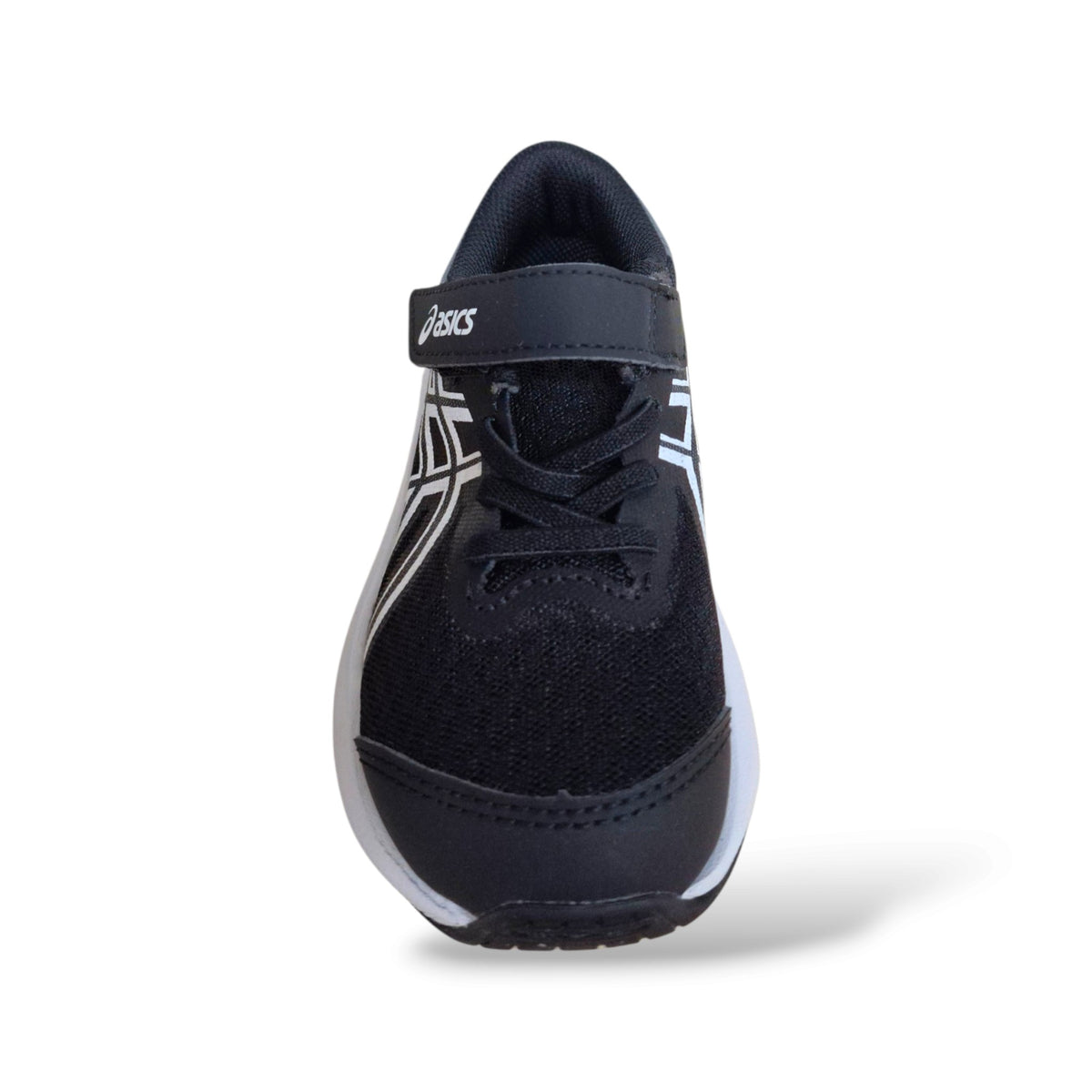 sneakers-sportive-bambina-ragazza-asics-patriot-14-14a391-nero-bianco-mesh-tecnico-laccio-elastico-velcro-intersuola-ammortizzata-suola-gomma-resistente-scuola-sport-quotidiana-taglie-27-35-scarpetteria-gica-trani
