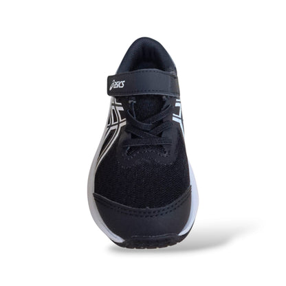 sneakers-sportive-bambina-ragazza-asics-patriot-14-14a391-nero-bianco-mesh-tecnico-laccio-elastico-velcro-intersuola-ammortizzata-suola-gomma-resistente-scuola-sport-quotidiana-taglie-27-35-scarpetteria-gica-trani
