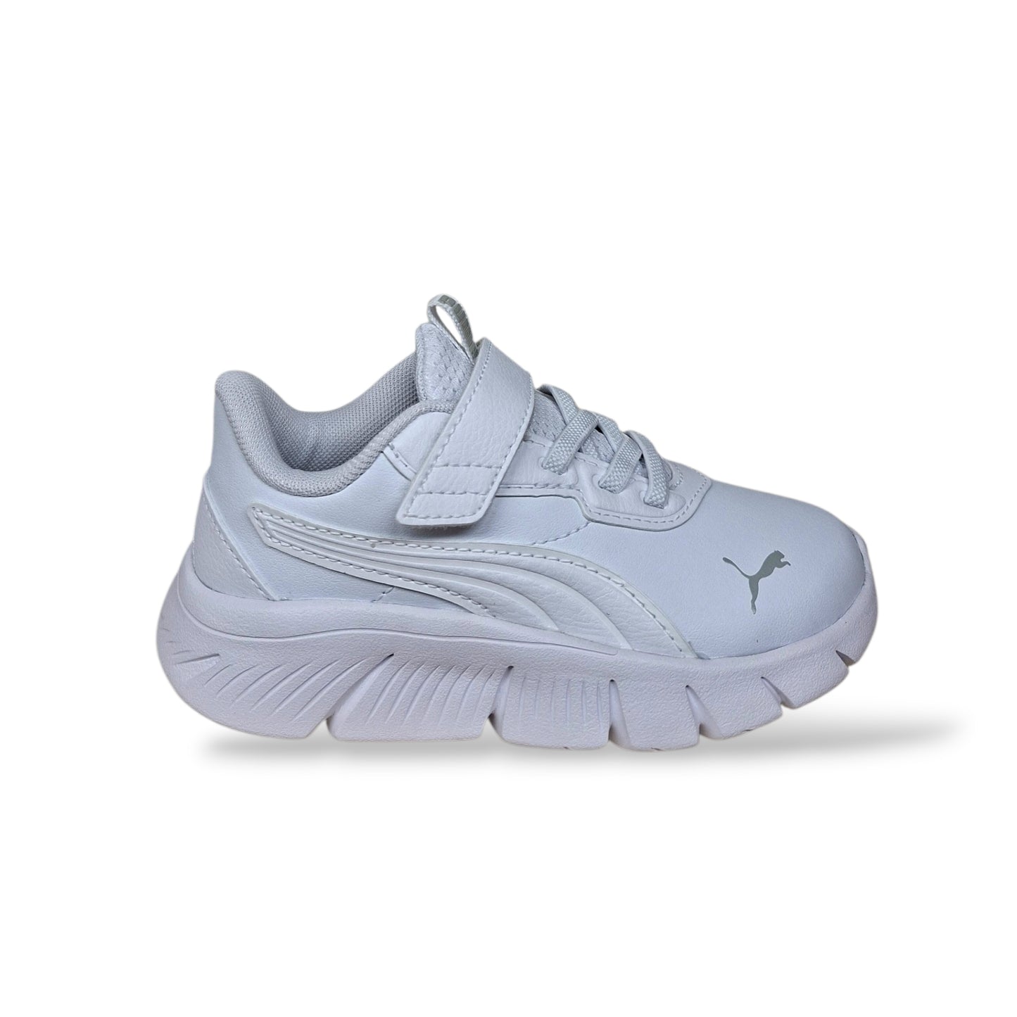 sneakers-PUMA-FlexFocus-bambino-bianco-velcro-laccio-elastico-scarpetteria-gica-trani
