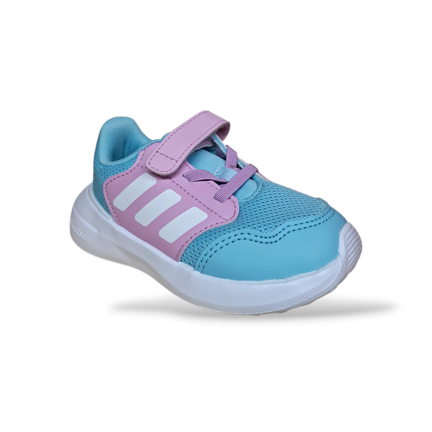 scarpe-bambine-adidas-tensaur-run-3.0-IH8902-celeste-rosa-laccio-elastico-velcro-scarpetteria-gica-trani-1