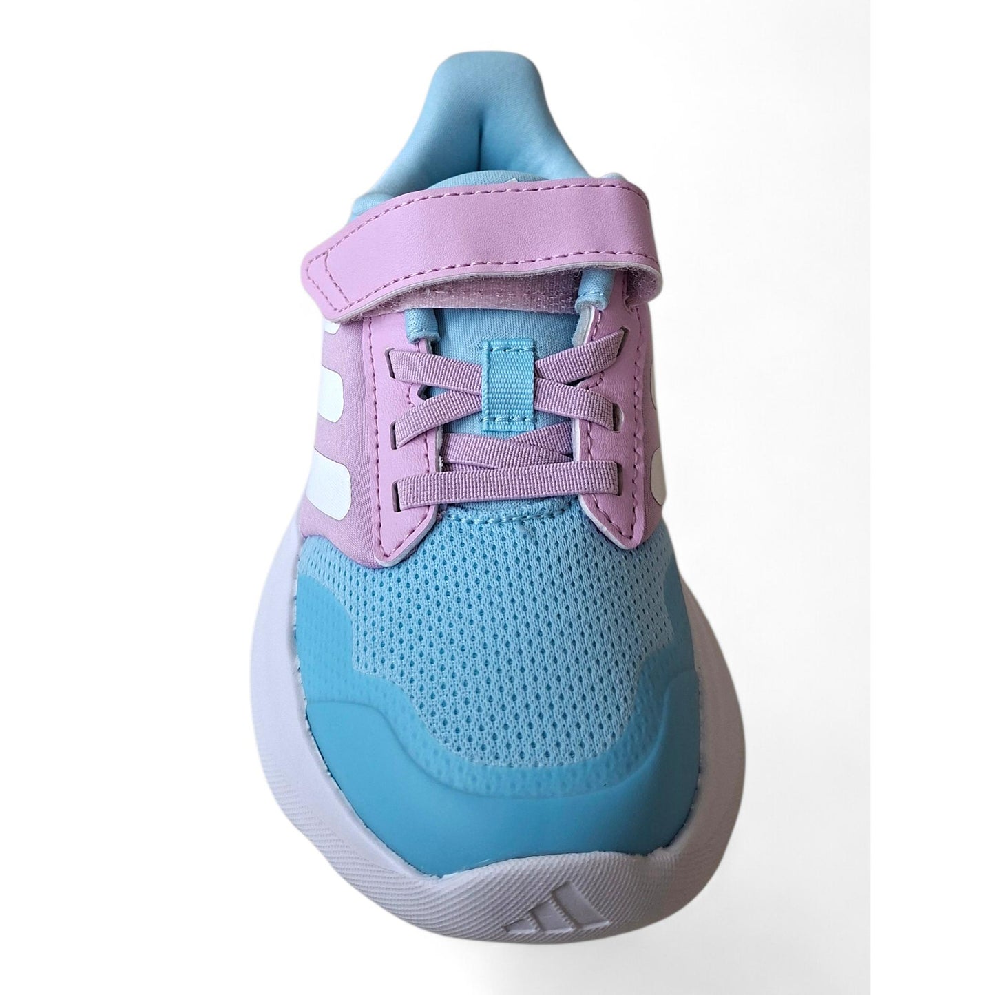 scarpetta-adidas-tensaur-run-3.0-JP6793-celeste-rosa-laccio-elastico-velcro-scarpetteria-gica-trani-1