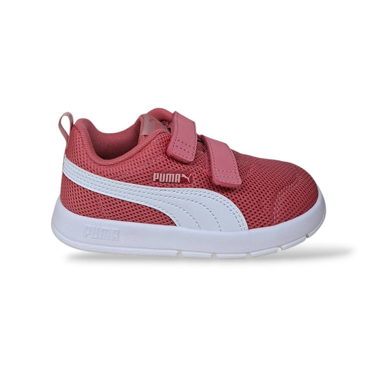 sneakers-bambina-puma-courtflex-v3-rosa-bianco-velcro-scarpetteria-gica-trani
