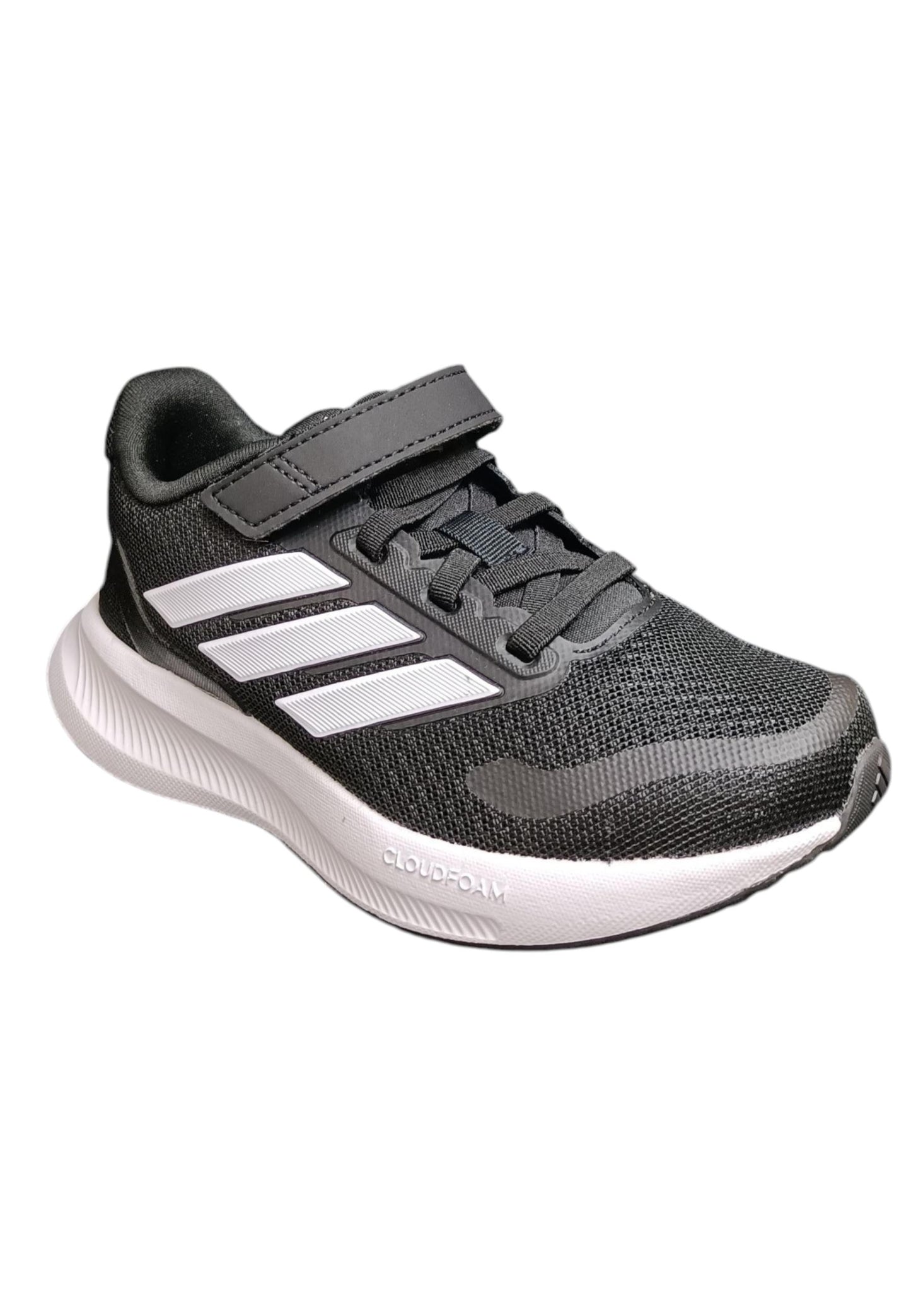 adidas-runfalcon-bambino-nero-bianco-tomaia-tessuto-velcro-laccio-elastico-scarpetteria-gica-trani
