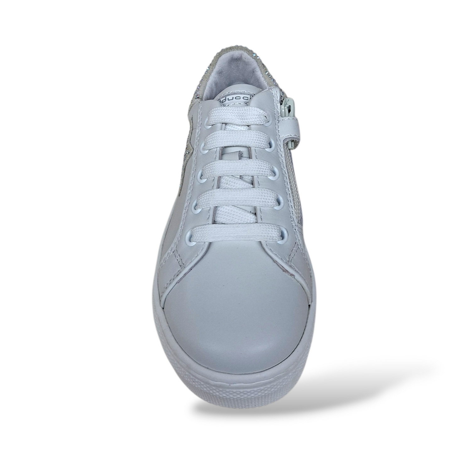 Sneakers bambino Made in Italy Balducci Butter pelle bianco versatili taglia 27-36 - Scarpetteria Gica Trani
