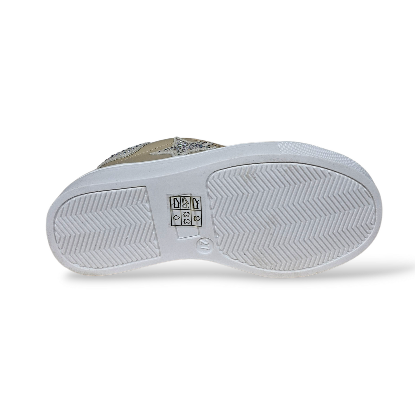 Sneakers versatili bambina Balducci Butter beige per cerimonie e tempo libero - Scarpetteria Gica Trani