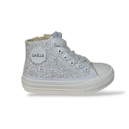 sneakers-gaelle-holly-GV013T-bianco-glitter-cerimonia-bambina-scarpetteria-gica-trani
