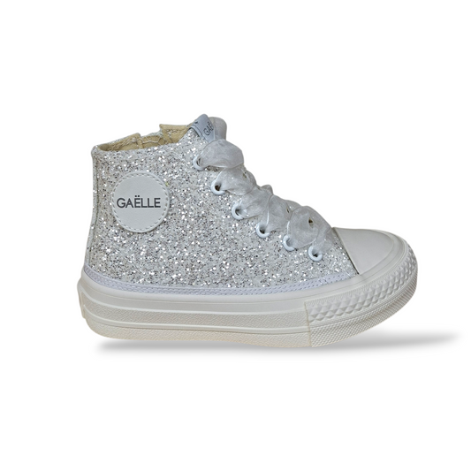 sneakers-gaelle-holly-GV013T-bianco-glitter-cerimonia-bambina-scarpetteria-gica-trani
