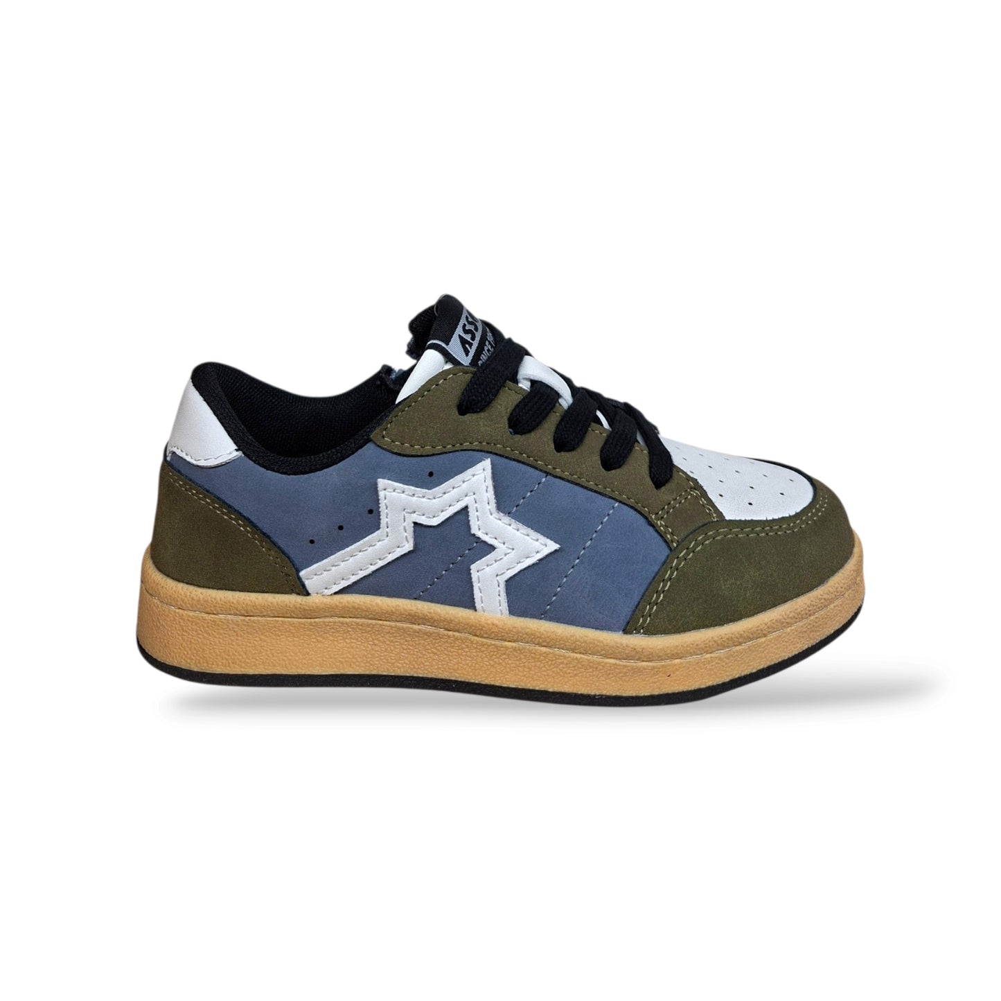asso-hyper-ag-18207-sneakers-bambini-ragazzi-verdone-azzurro-bianco-nero-lacci-zip-laterale-stella-sportiva-multicolore-taglie-27-37-scarpetteria-gica-trani
