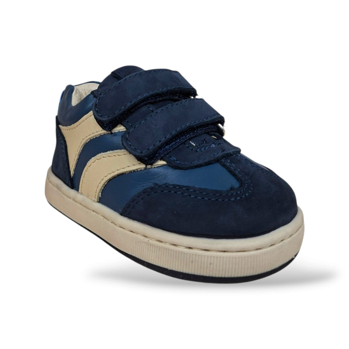 scarpe-primi-passi-bambini-unisex-balducci-cita-7462-blue-azzurro-bianco-pelle-liscia-suede-vellutato-velcro-fodera-vera-pelle-sottopiede-vera-pelle-fondo-gomma-soft-made-in-italy-artigianale-marino-taglie-19-24-scarpetteria-gica-trani
