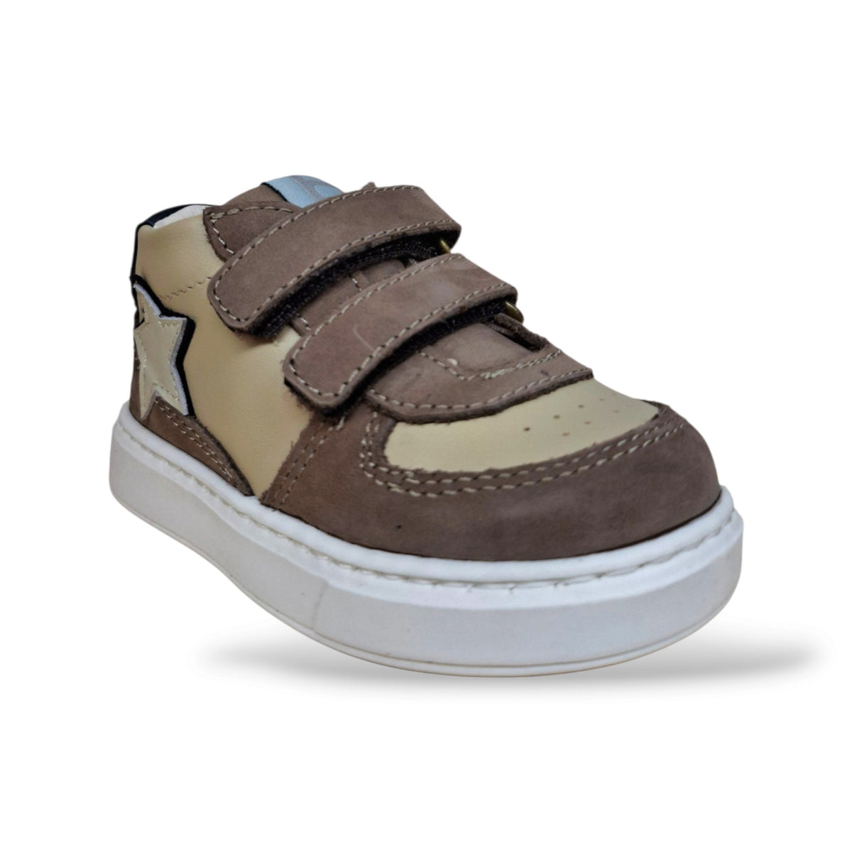 scarpe-primi-passi-bambini-unisex-balducci-cita-7487-tortora-beige-pelle-suede-morbido-velcro-fodera-vera-pelle-sottopiede-vera-pelle-fondo-gomma-soft-made-in-italy-artigianale-naturale-versatile-abbinabile-taglie-20-26-scarpetteria-gica-trani
