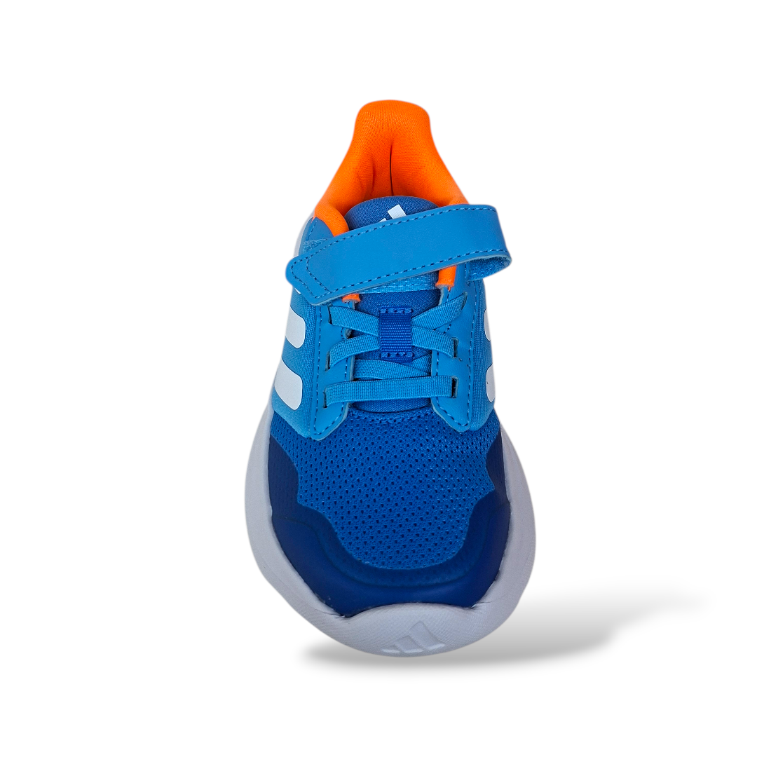 scarpe-strappo-velcro-bambini-Adidas-Tensaur-Run-3.0-JP6794-blue-arancione bianco-scarpetteria-gica-trani 