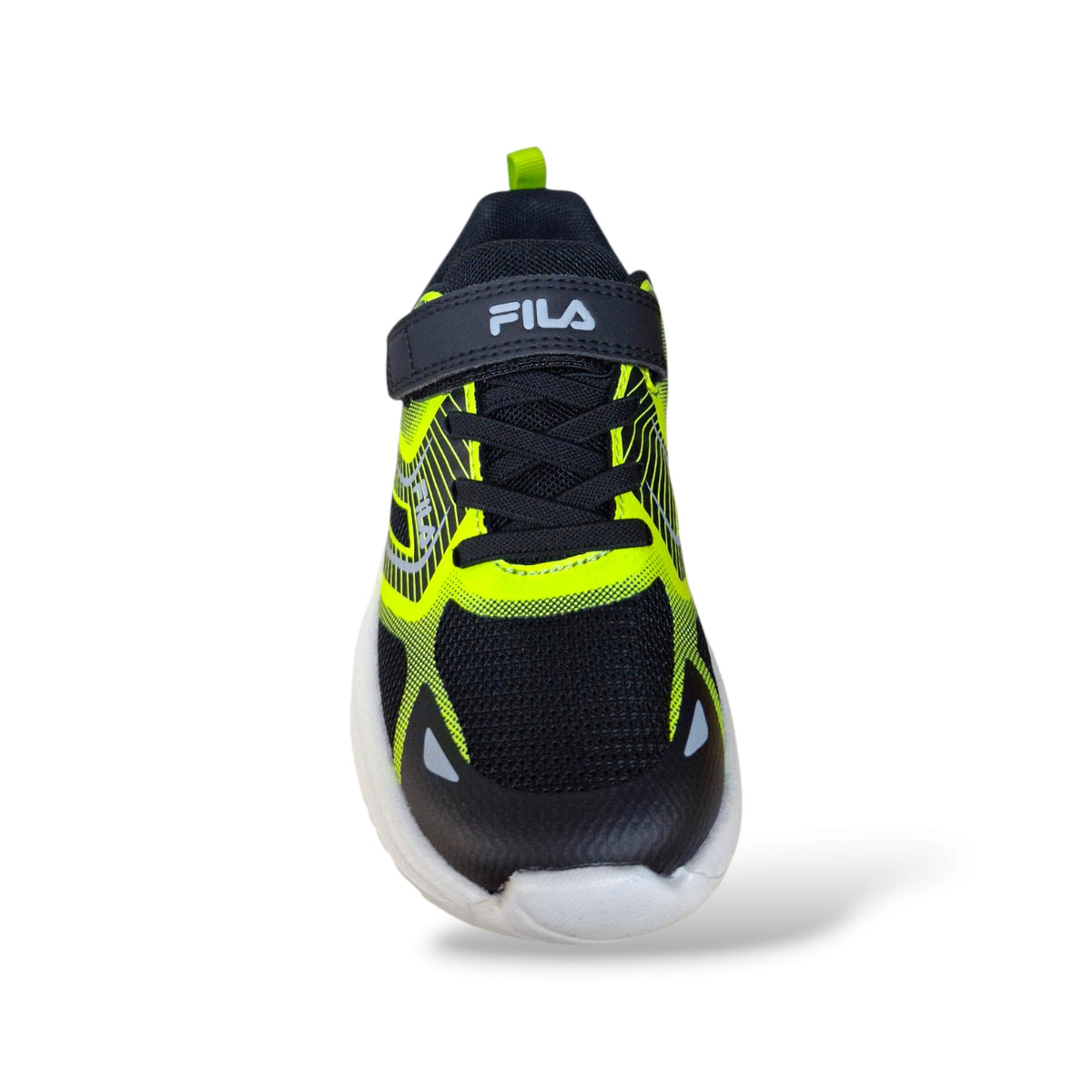 sneakers-fila-baselock-ffk0308-nero-giallo-vista-frontale-con-lacci-elastici-e-strappo-scarpetteria-gica-trani
