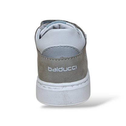 Calzature ortopediche bambino Balducci Cita 7235 grigio bianco chiusura velcro - Scarpetteria Gica Trani
