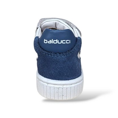 Calzature ortopediche bambino Balducci Cita MSPO4881 bluette bianco grigio velcro - Scarpetteria Gica Trani
