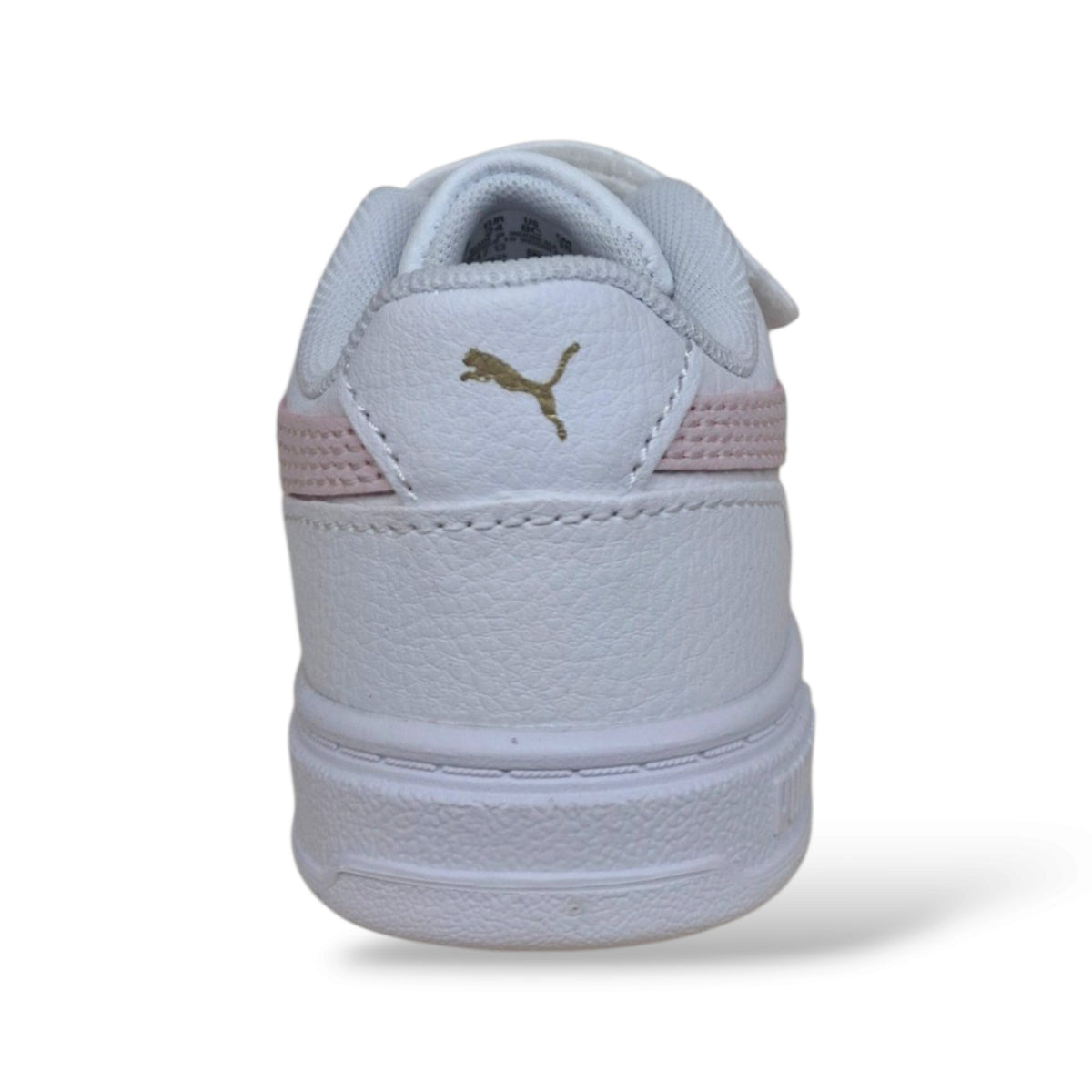 puma-caven-406247-bianco-rosa-pelle-bambine-ragazze-design-basket-clean-versatile-laccio-elastico-velcro-calzata-regolabile-sicura-jeans-leggings-outfit-casual-back-to-school-autunno-inverno-2026-taglie-20-27-scarpetteria-gica-trani
