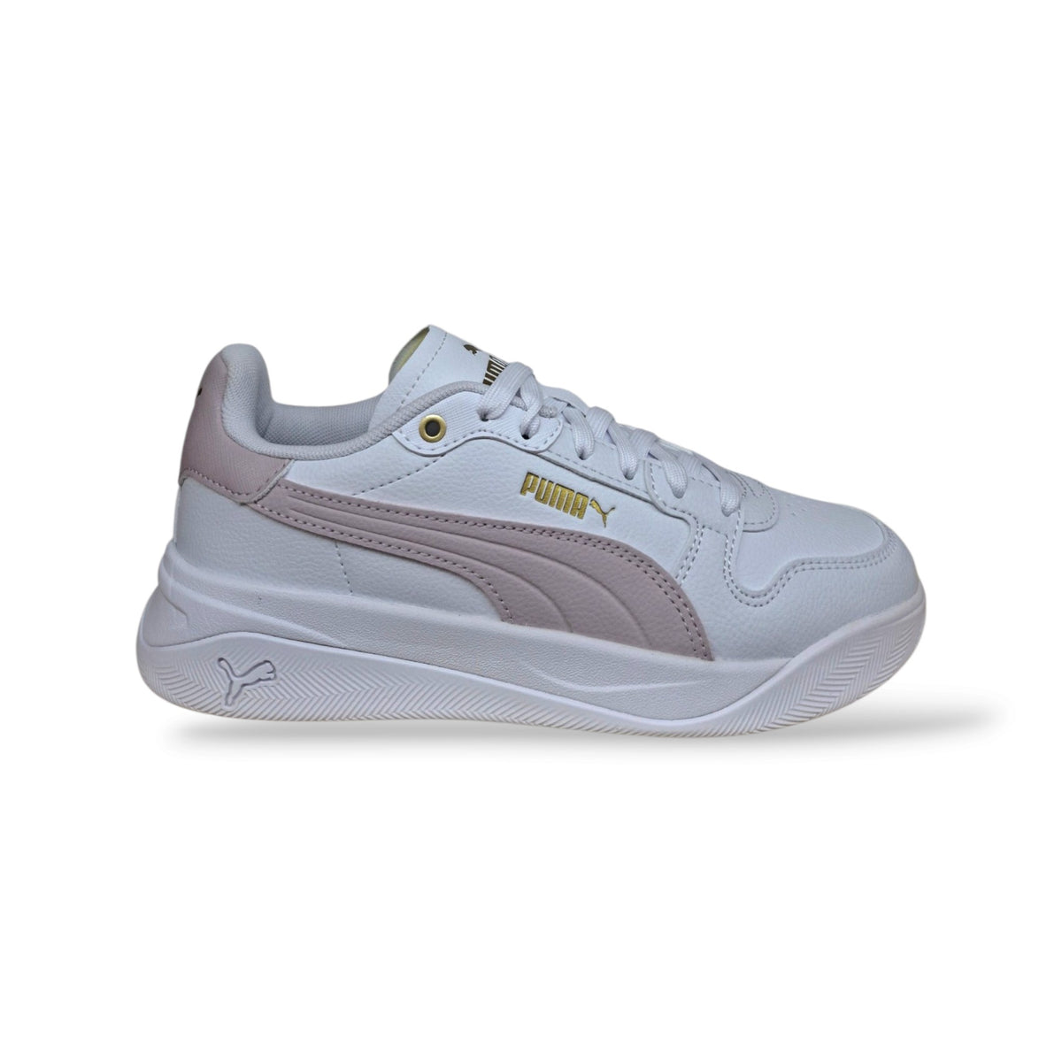 puma-court-bae-408625-bambine-ragazze-bianco-rosa-pelle-qualita-silhouette-tennis-essenziale-laccio-elastico-bianco-velcro-regolabile-jeans-leggings-gonna-outfit-femminile-casual-sport-autunno-inverno-2026-taglie-28-39-scarpetteria-gica-trani

