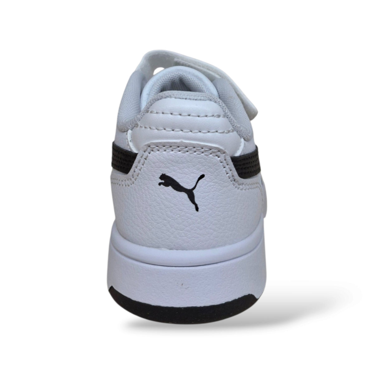 puma-rebound-408295-bianco-nero-pelle-bambini-ragazzi-silhouette-alta-basket-laccio-elastico-estetica-autentica-velcro-calzata-sicura-autonoma-back-to-school-sportivo-versatile-autunno-inverno-2026-taglie-28-35-scarpetteria-gica-trani
