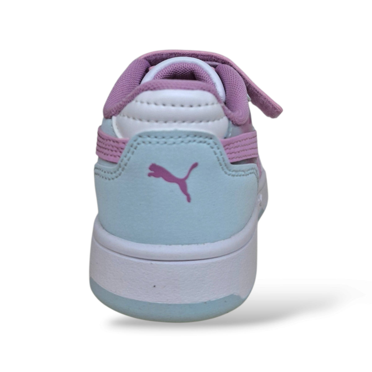 puma-rebound-407469-celeste-rosa-bianco-pastello-bambine-pelle-silhouette-alta-basket-laccio-elastico-estetica-autentica-velcro-calzata-sicura-autonoma-back-to-school-femminile-autunno-inverno-2026-taglie-28-35-scarpetteria-gica-trani
