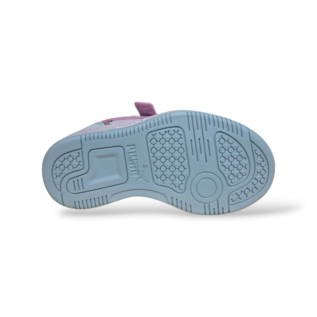 puma-rebound-407469-regalo-bambine-sneakers-celeste-rosa-bianco-pelle-pastello-alta-basket-laccio-elastico-velcro-back-to-school-femminile-dolce-fresca-luminosa-autunno-inverno-2026-taglie-28-35-scarpetteria-gica-trani
