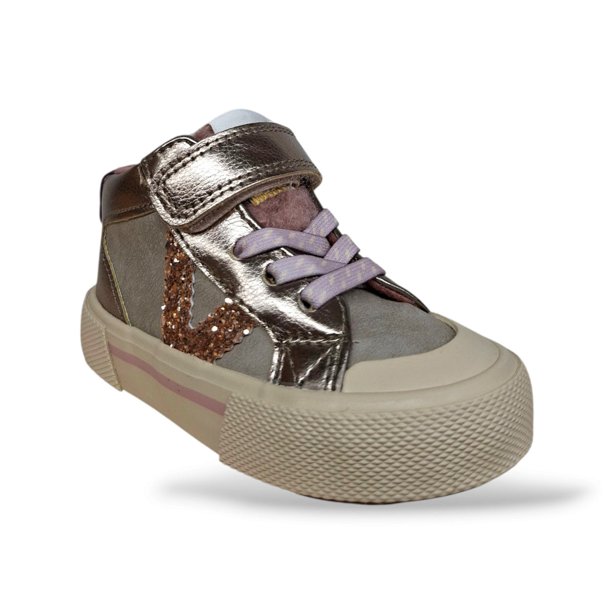 sneakers-bambine-ragazze-victoria-tribu-platino-cipria-suede-pelle-laminata-argentata-laccio-elastico-velcro-femminile-luminoso-autunno-inverno-scarpetteria-gica-trani
