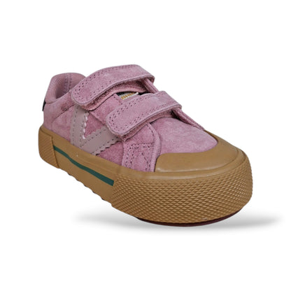 sneakers-bambine-ragazze-victoria-tribu-rosa-suede-morbido-premium-velcro-strappo-monocromatico-autunno-inverno-scarpetteria-gica-trani
