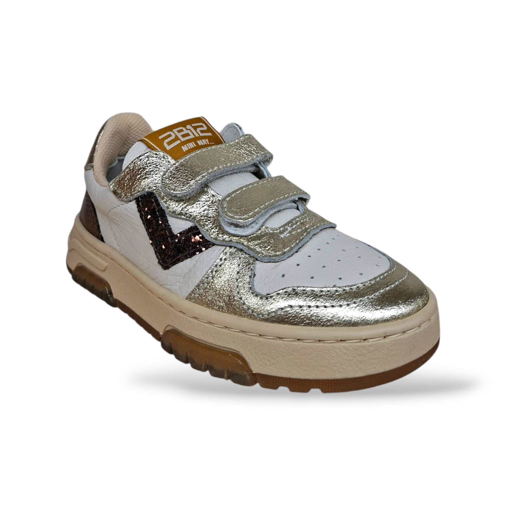 scarpe-bambine-ragazze-2b12-hyper-bronzo-platino-bianco-pelle-velcro-strappo-glamour-made-in-italy-scarpetteria-gica-trani

