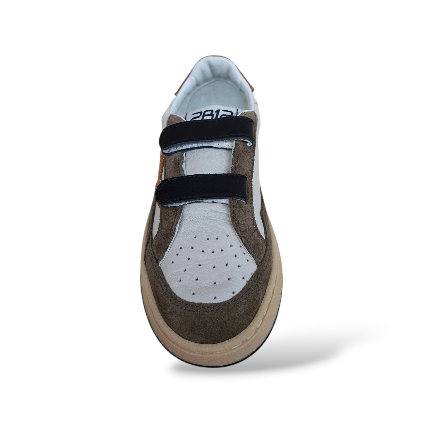 sneakers-artigianali-italiane-bambini-ragazzi-2b12-play-marrone-arancione-nero-bianco-pelle-suede-velcro-premium-scarpetteria-gica-trani
