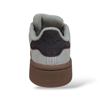 adidas-campus-originals-ragazzi-grigio-marrone-camel-tomaia-suede-fondo-gomma-lacci-taglie-36-38-scarpetteria-gica-trani
