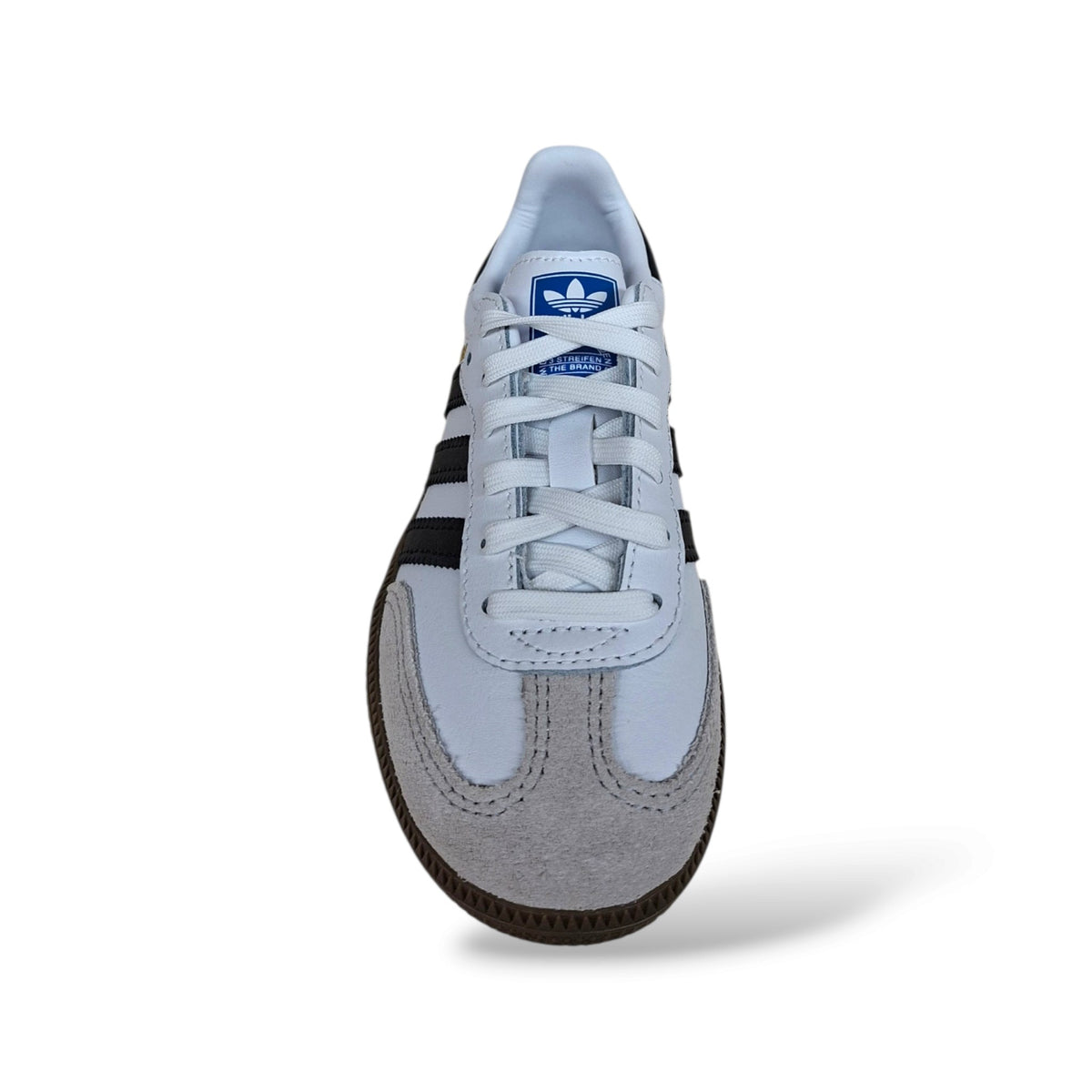 adidas-samba-ie3675-scarpe-ragazzi-bianco-nero-grigio-marrone-pelle-suede-lacci-fondo-gomma-aderente-sottopiede-sintetico-taglia-36-38-scarpetteria-gica-trani
