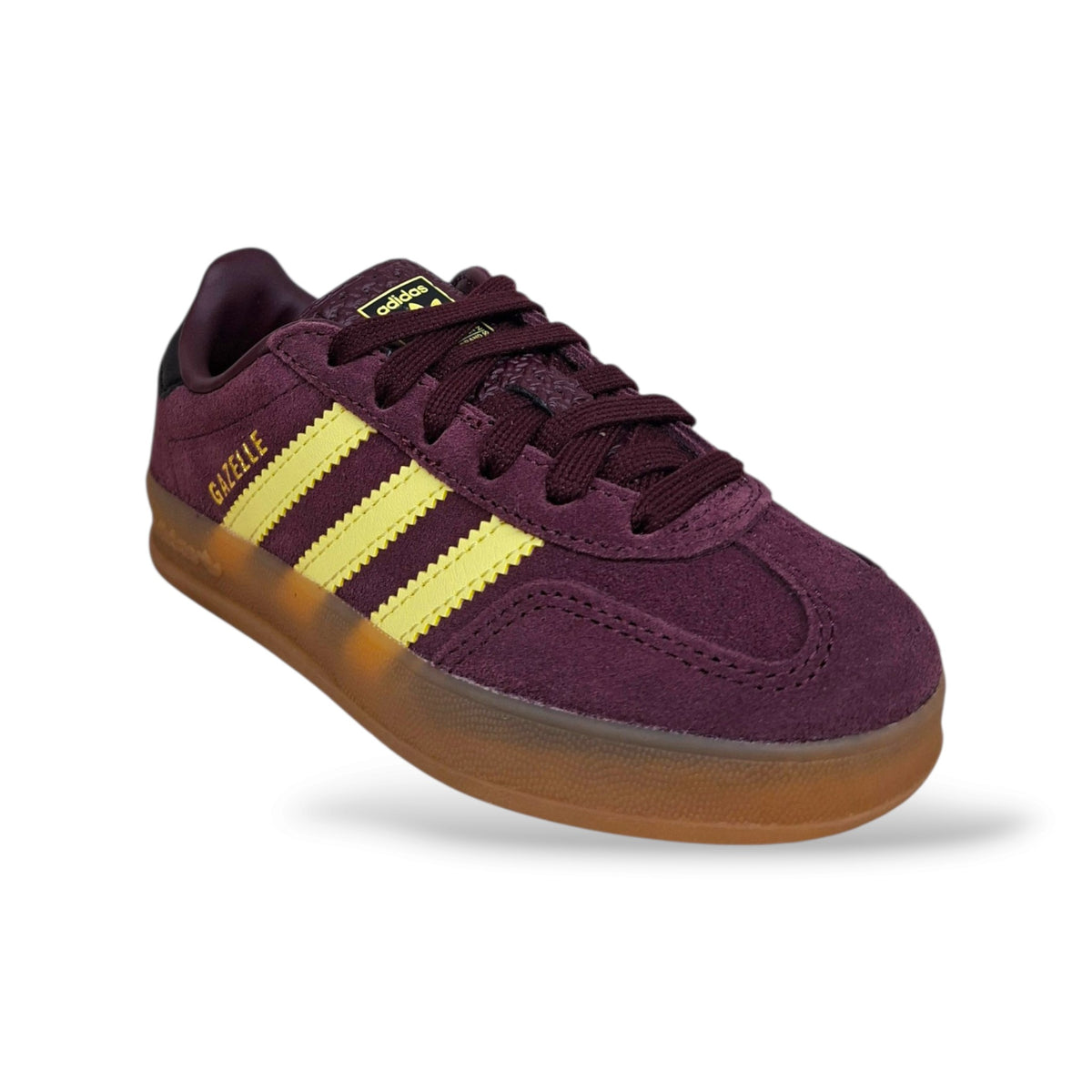adidas-gazelle-indoor-originals-junior-bambine-viola-giallo-camel-suede-lacci-3-stripes-contrasto-scarpe-scuola-tempo-libero-taglie-28-35-scarpetteria-gica-trani
