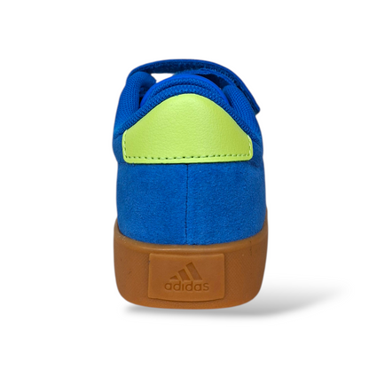 Sneakers bambino Adidas Grand Court bluette giallo sportive