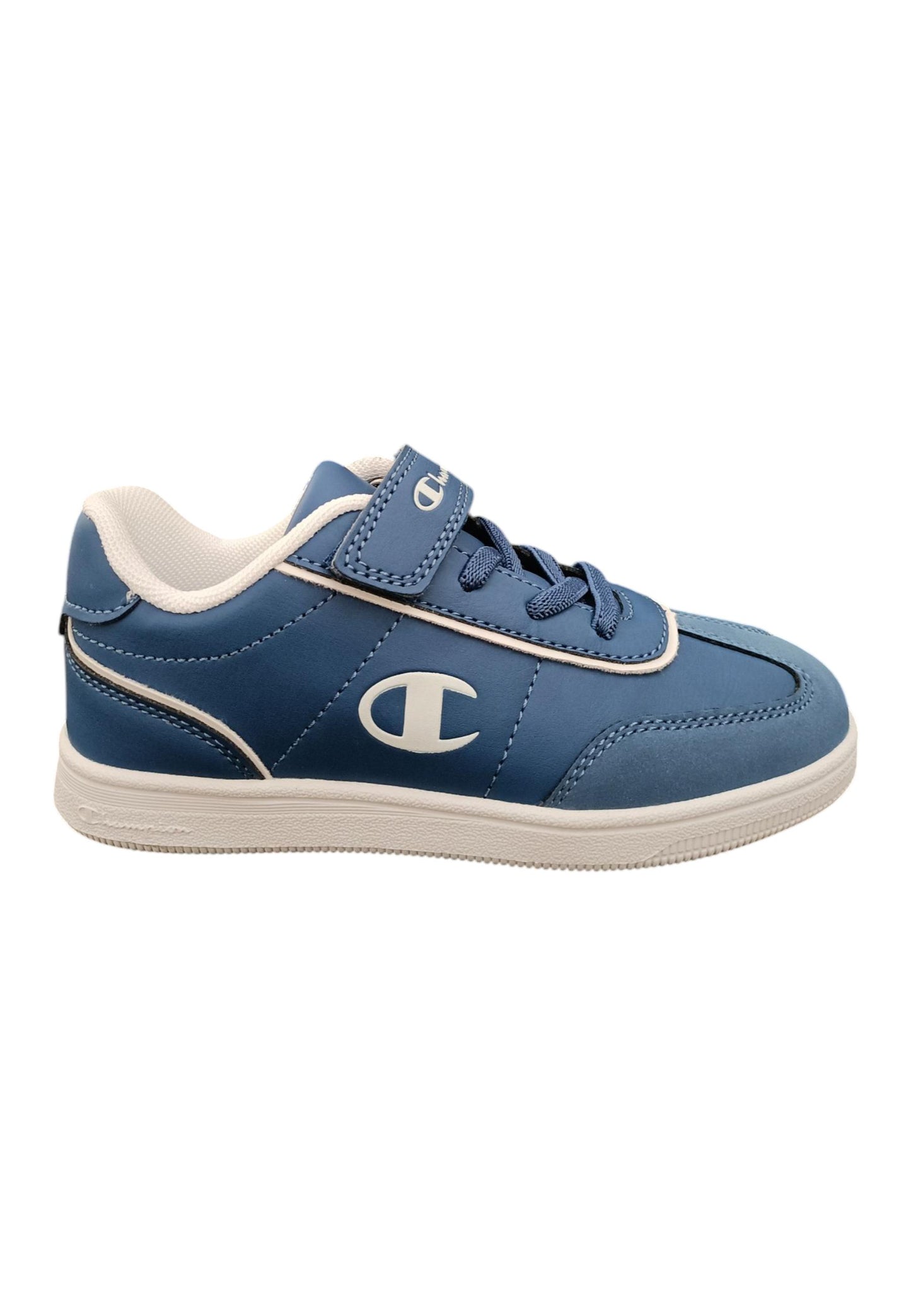 Scarpe sneakers Bambini e ragazzi Champion REBOUND  blue-bianco laccio elastico e velcro