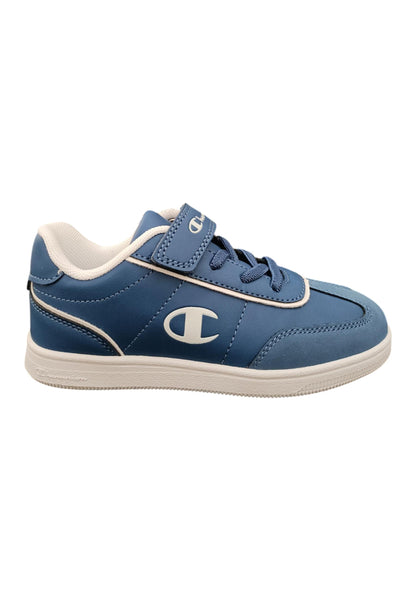 Scarpe sneakers Bambini e ragazzi Champion REBOUND  blue-bianco laccio elastico e velcro