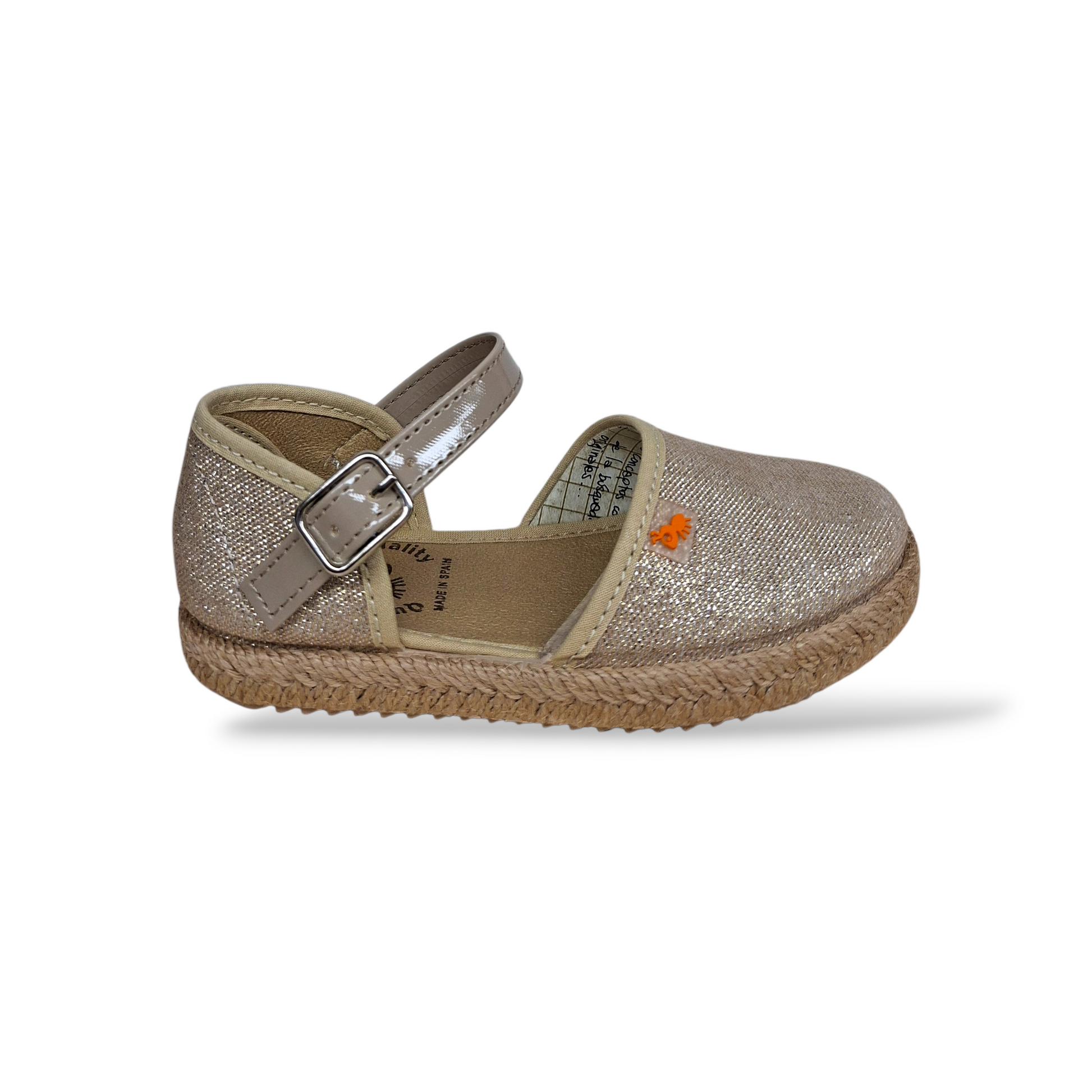 Espadrillas-bambina-beige-VUL-LADI-fibbia-cerimonia-Scarpetteria-Gica-Trani
