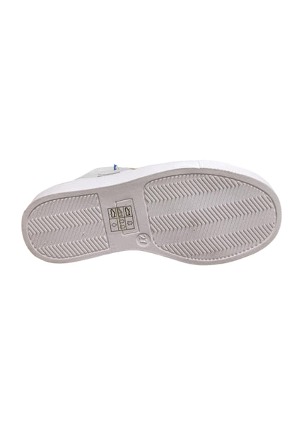 Scarpe sneaker Bambini e ragazzi balducci BUTTER  bianco-blue laccio e zip laterale